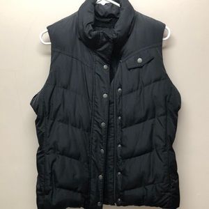Banana Republic Black Lined Puffer Vest